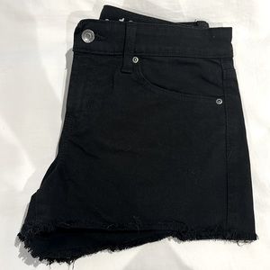 Gap black denim shorts 28/6